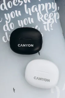 Canyon TWS-8 Bluetooth Earbuds White