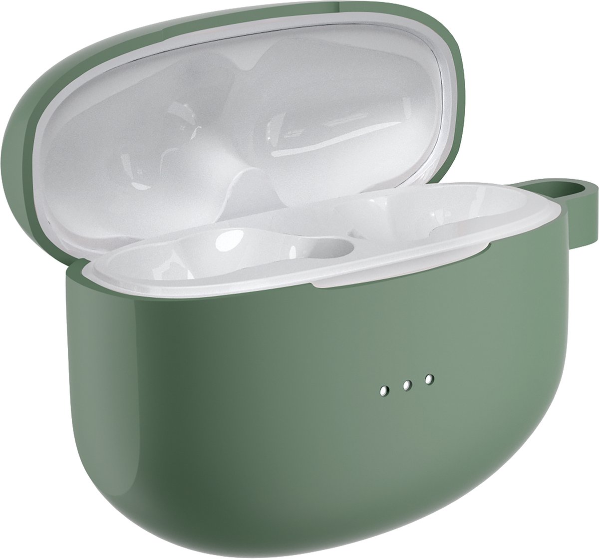 Cazy Bluetooth Draadloze Oordopjes Wit met Siliconen Hoesje Groen