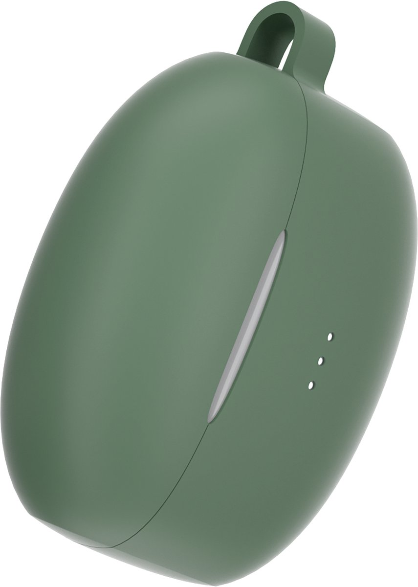 Cazy Bluetooth Draadloze Oordopjes Wit met Siliconen Hoesje Groen