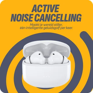 Cazy Bluetooth draadloze sport oordopjes wit