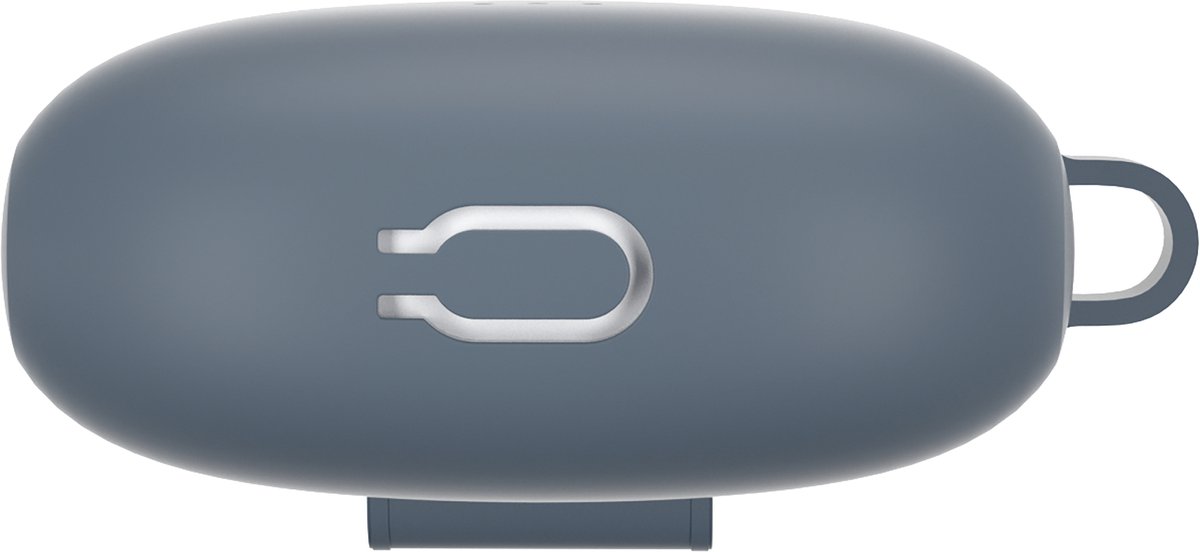 Cazy Draadloze Bluetooth Oordopjes Wit met Siliconen Hoesje Blauw