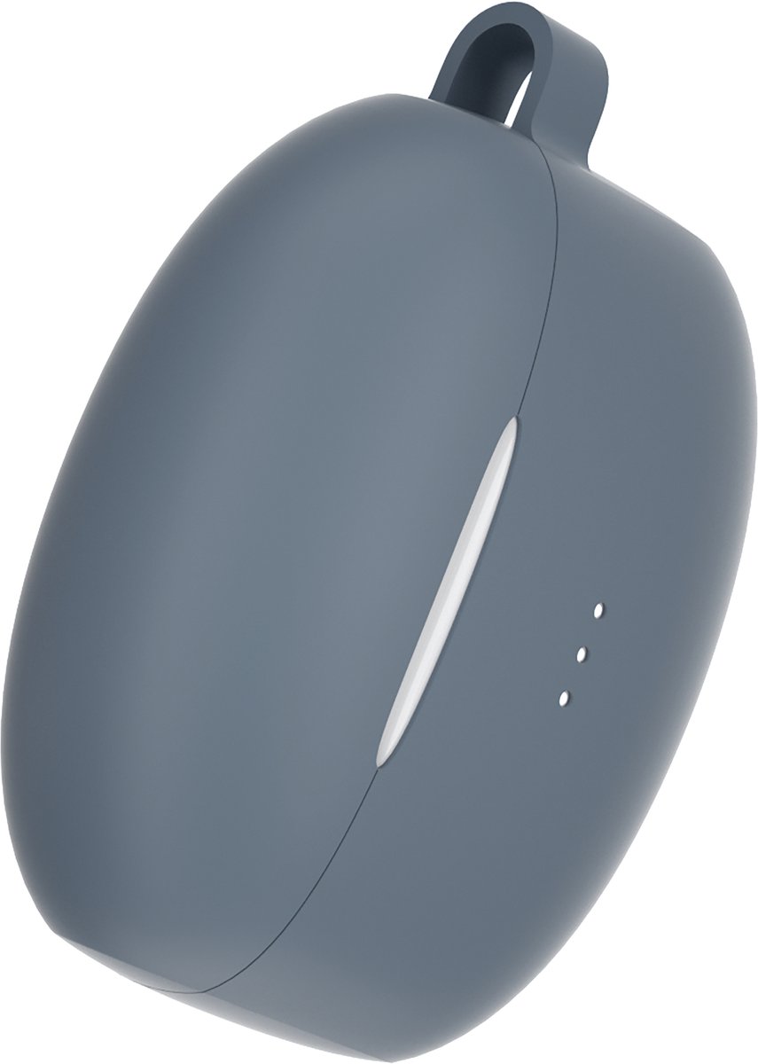 Cazy Draadloze Bluetooth Oordopjes Wit met Siliconen Hoesje Blauw