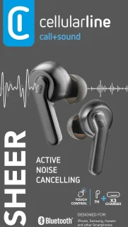 Cellularline Bluetooth HiFi In-Ear Headset Zwart