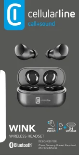 Cellularline Wink True Wireless In-ear Headset Zwart