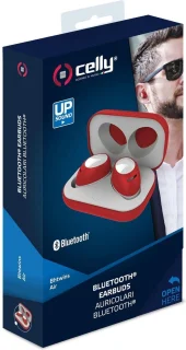 Celly Bh Twins Air In-ear Bluetooth Headset Rood