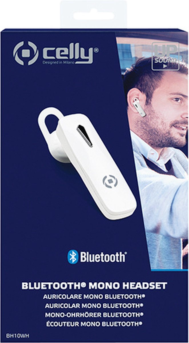 Celly Bluetooth Headset BH10 Wit