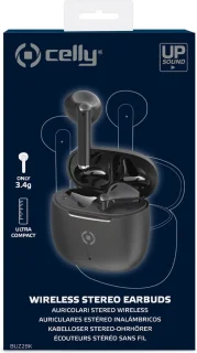Celly BUZ2 Bluetooth Headphones Black
