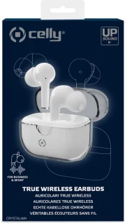 Celly CLEARWH Wit Headphones met Microfoon