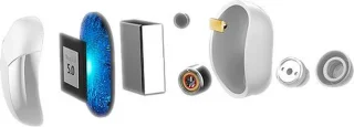 Celly FLIP1WH Headphones with Microphone
