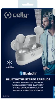 Celly SLIM1WH Headphones with Microphone