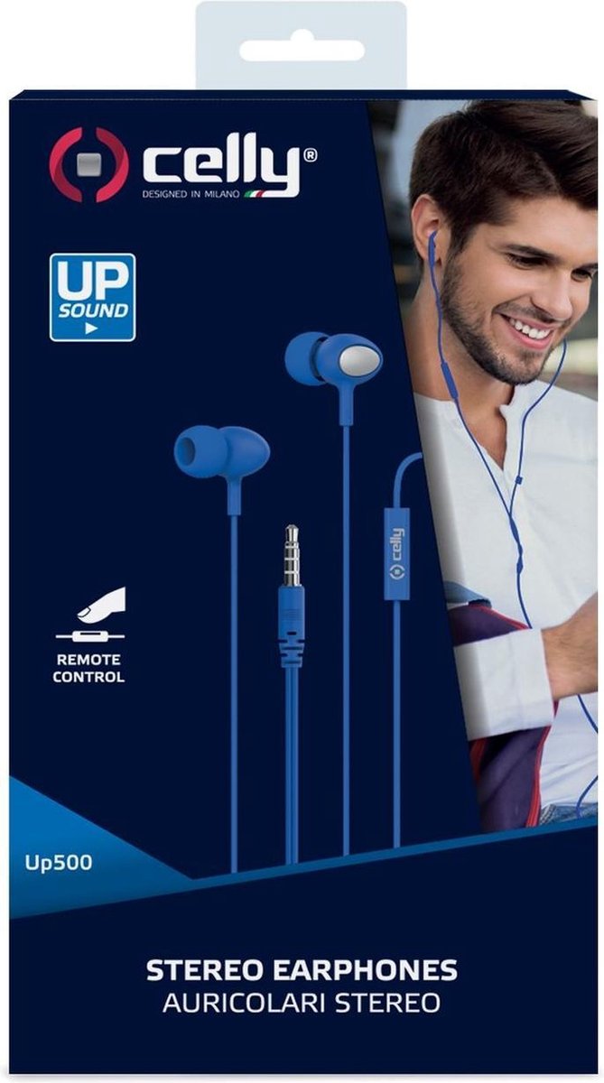 Celly UP500 In-Ear Oordopjes Blauw