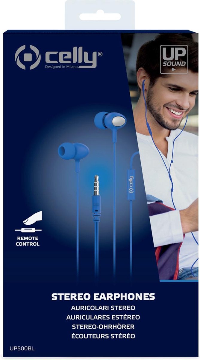 Celly UP500 In-Ear Oordopjes Blauw