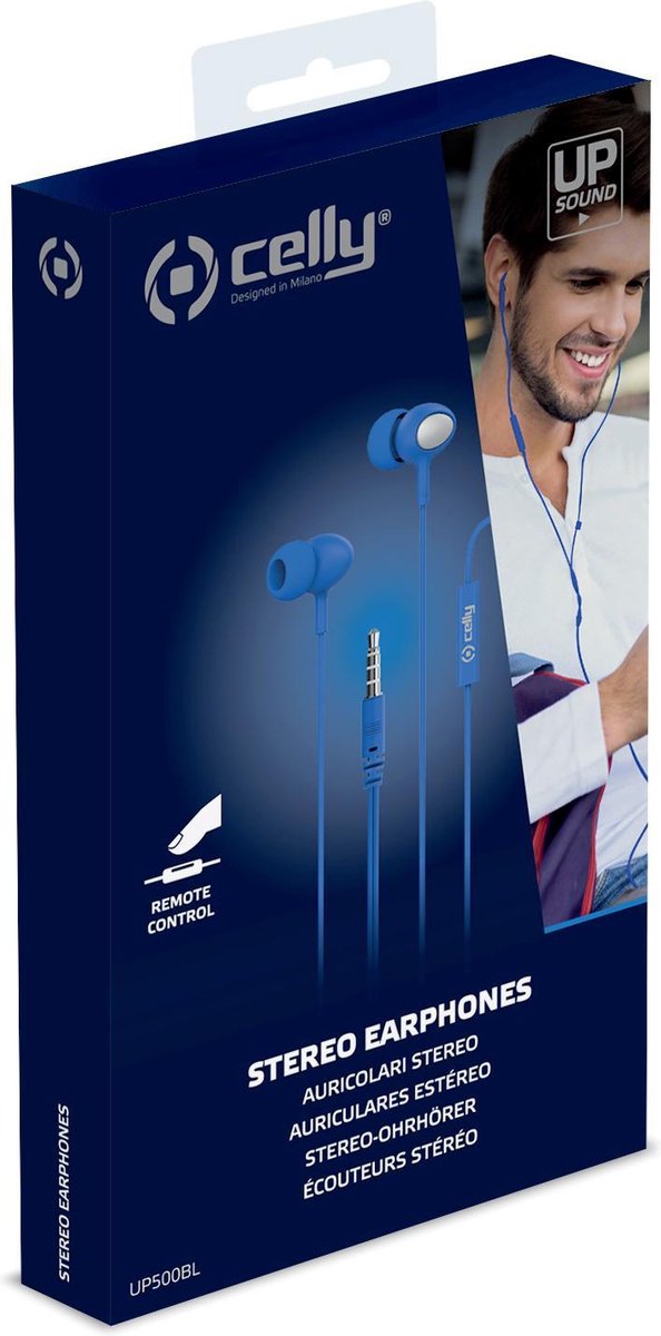Celly UP500 In-Ear Oordopjes Blauw