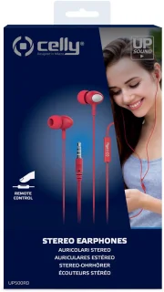 Celly UP500 In-Ear Oordopjes Rood
