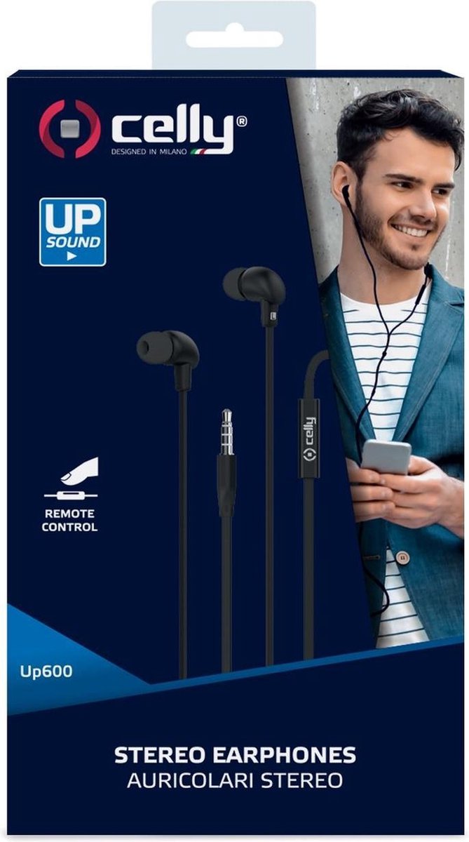 Celly UP600 In-Ear Oordopjes Zwart