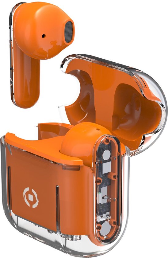 Celly Wireless Headphones Orange