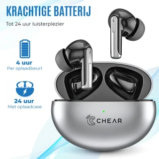 Chear Draadloze Oordopjes Bluetooth 5.3 Zwart