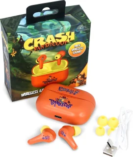 Crash Bandicoot Draadloze Oordopjes Bluetooth Met Oplaadcase