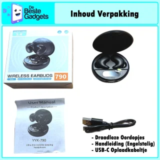 De Beste Gadgets Invisible Sleep Earbuds - Slaap-oordopjes Zwart