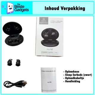 De Beste Gadgets S13 Draadloze Slaap oordopjes Zwart