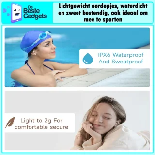 De Beste Gadgets S13 Draadloze Slaap oordopjes Zwart
