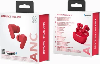 Defunc True ANC Draadloze Bluetooth Oordopjes Red