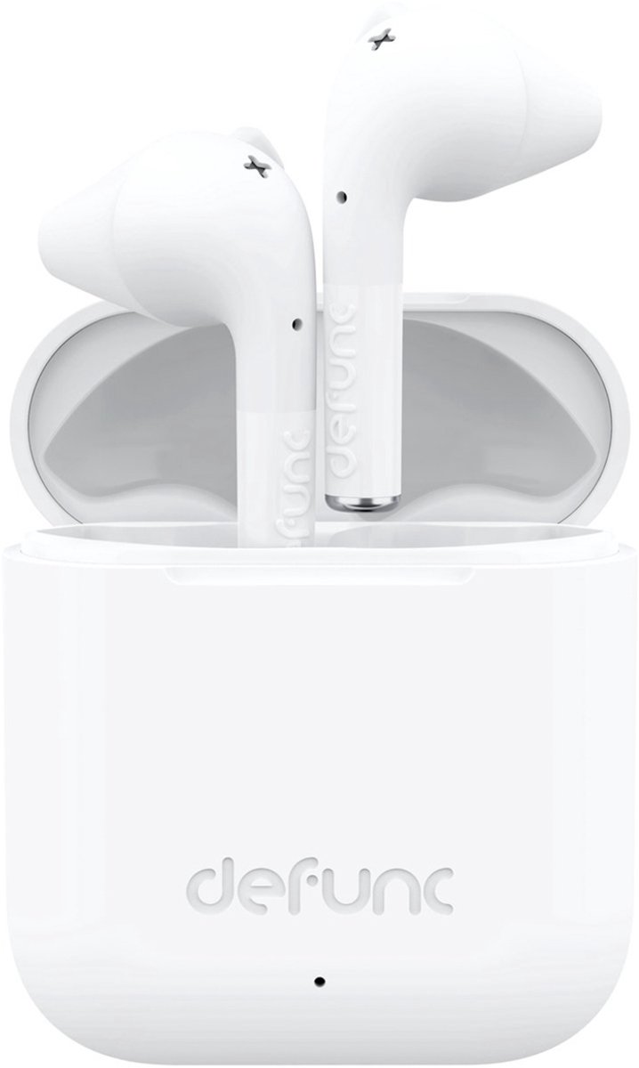 De Defunc True Go Slim Draadloze In-ear Oordopjes Wit in één oogopslag