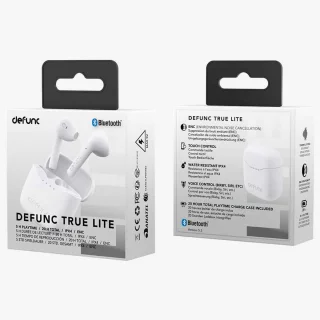 Defunc True Lite Earbuds Draadloze Bluetooth Oordopjes Wit