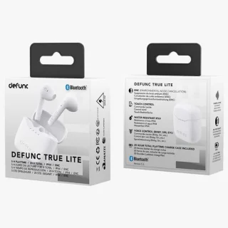 Defunc True Lite Earbuds Draadloze Bluetooth Oordopjes Wit