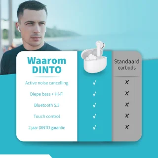 DINTO Earbuds Pro Bluetooth oordopjes