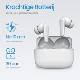 DirectGoods® Draadloze Bluetooth Oordopjes Wit