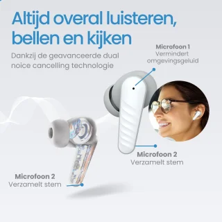 DirectGoods® Draadloze Bluetooth Oordopjes Wit
