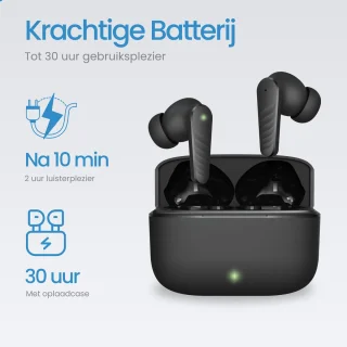DirectGoods Draadloze Bluetooth Oordopjes Zwart