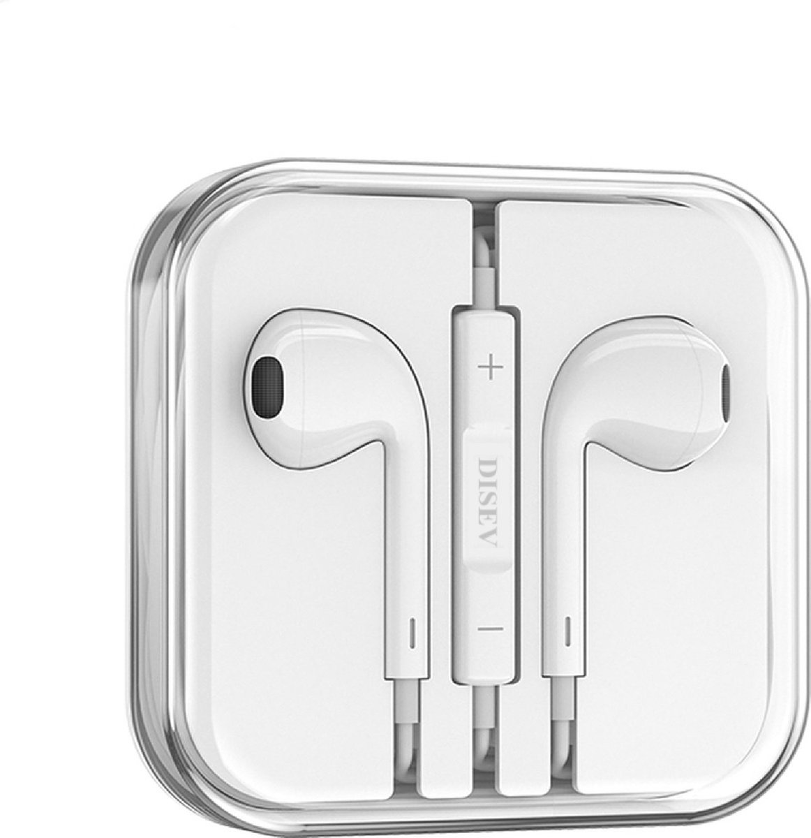 DISEV Oordopjes met Draad 3.5mm Jack Wit