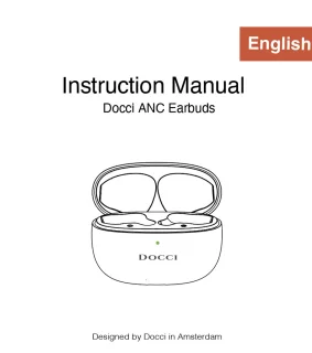 Docci® ANC Draadloze Bluetooth Oordopjes Wit
