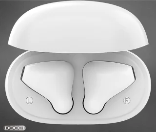 Docci® Draadloze Bluetooth Oordopjes Wit
