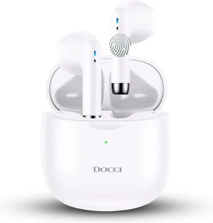 Docci® Draadloze Bluetooth Oordopjes Wit