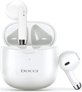 Docci® Draadloze Bluetooth Oordopjes Wit