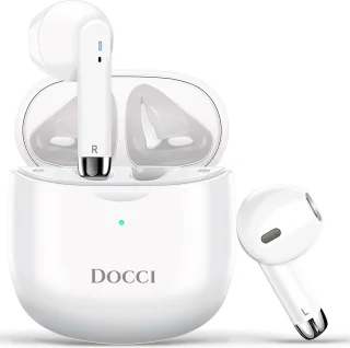 Docci® Draadloze Bluetooth Oordopjes Wit