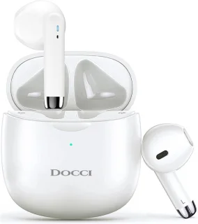 Docci® Draadloze Bluetooth Oordopjes Wit
