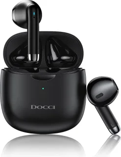 Docci® Draadloze Oordopjes Zwart