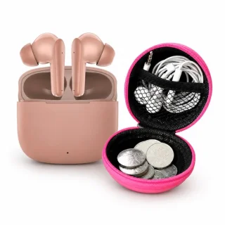 Donker Roze Draadloze Bluetooth Oordopjes