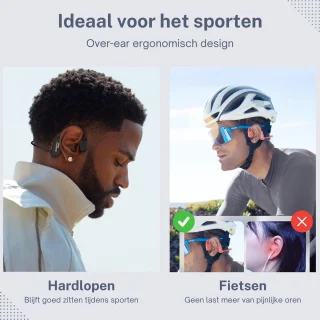 DoréGear Audio Bone Conduction Headphones Bluetooth 16GB MP3