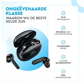 DOUBLE MM Bluetooth Draadloze Oordopjes