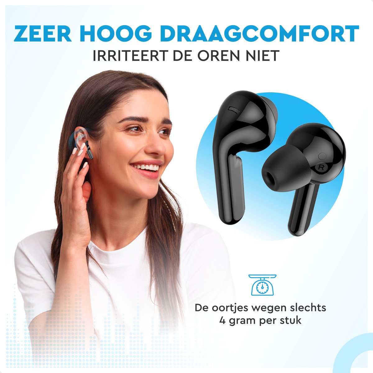 DOUBLE MM Bluetooth Draadloze Oordopjes