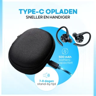Double MM100 Draadloze Bluetooth Oordopjes