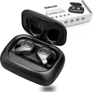Douxe TWS+ F8 True Wireless Oordopjes Zwart