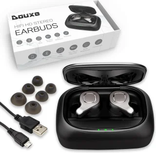 Douxe TWS+ F8 True Wireless Oordopjes Zwart