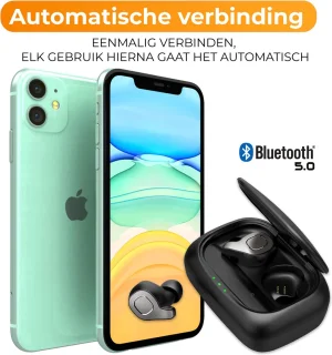 Douxe TWS+ F8 True Wireless Oordopjes Zwart