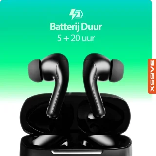 Draadloze Bluetooth Oordopjes V5.2 Zwart - In Ear Met Microfoon